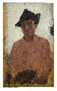 Henry Scott Tuke Italian man with hat oil on canvas